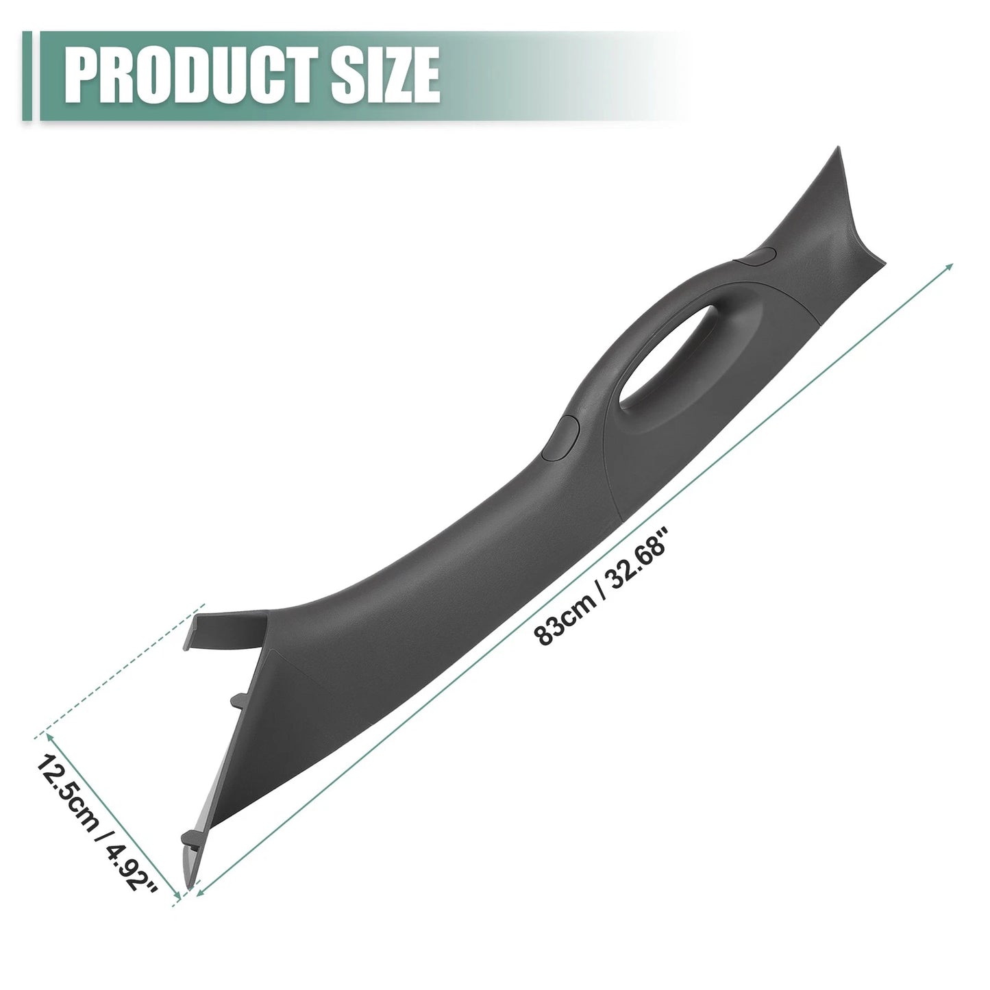 Left Driver Side Interior Trim Handle for Ford F150 (2006-2008) Gray