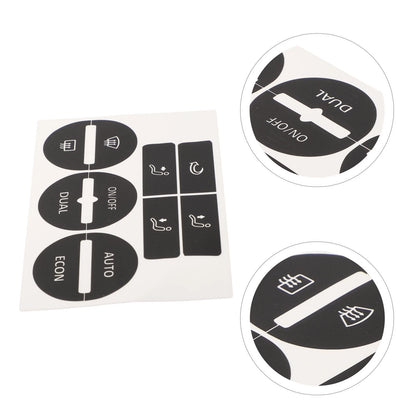 AC Button Worn Repair Decals Stickers for Volkswagen Passat (2005–2010)