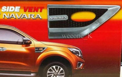 Chrome Side Vent Covers for Nissan Navara Frontier NP300 (2014-2016)