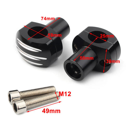 25mm Motorcycle Handlebar Risers Clamp for Harley Fatboy (2000-2023)