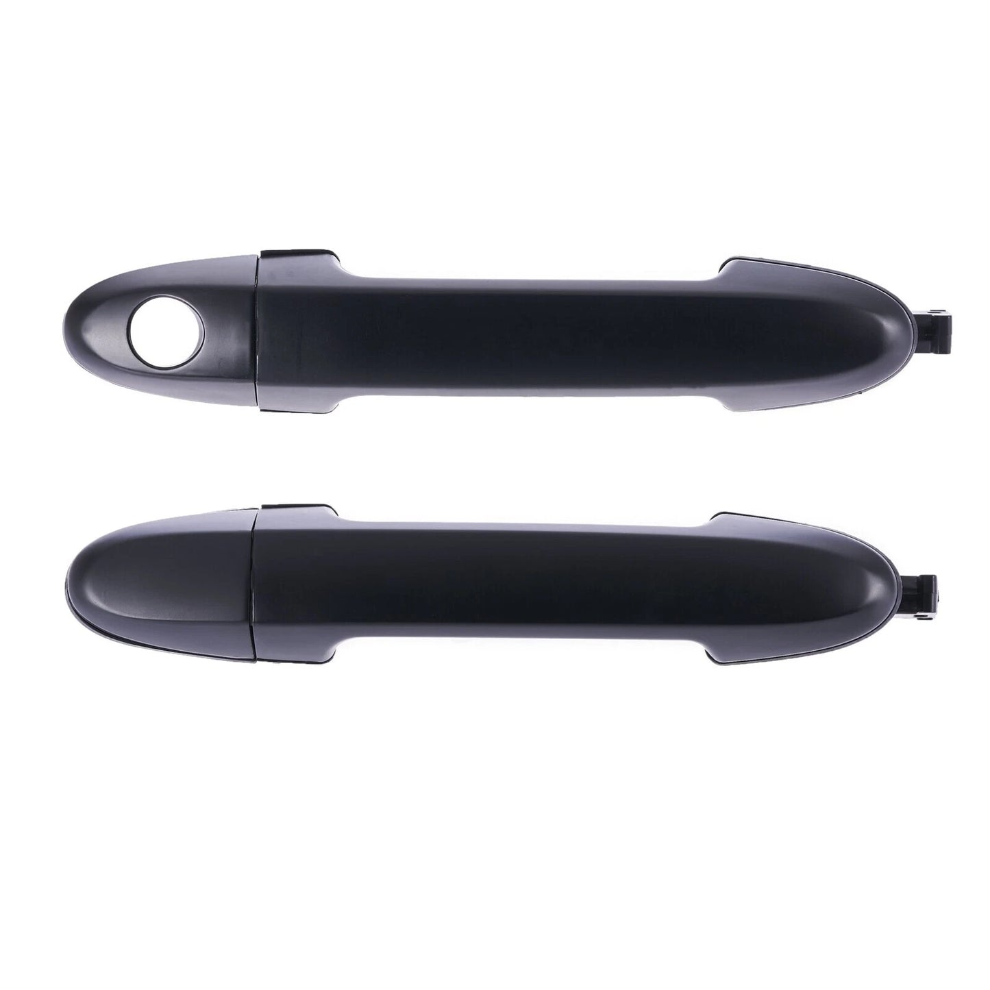 2 x Front Outer Door Handles Black for Hyundai Santa Fe CM (2005-2012)