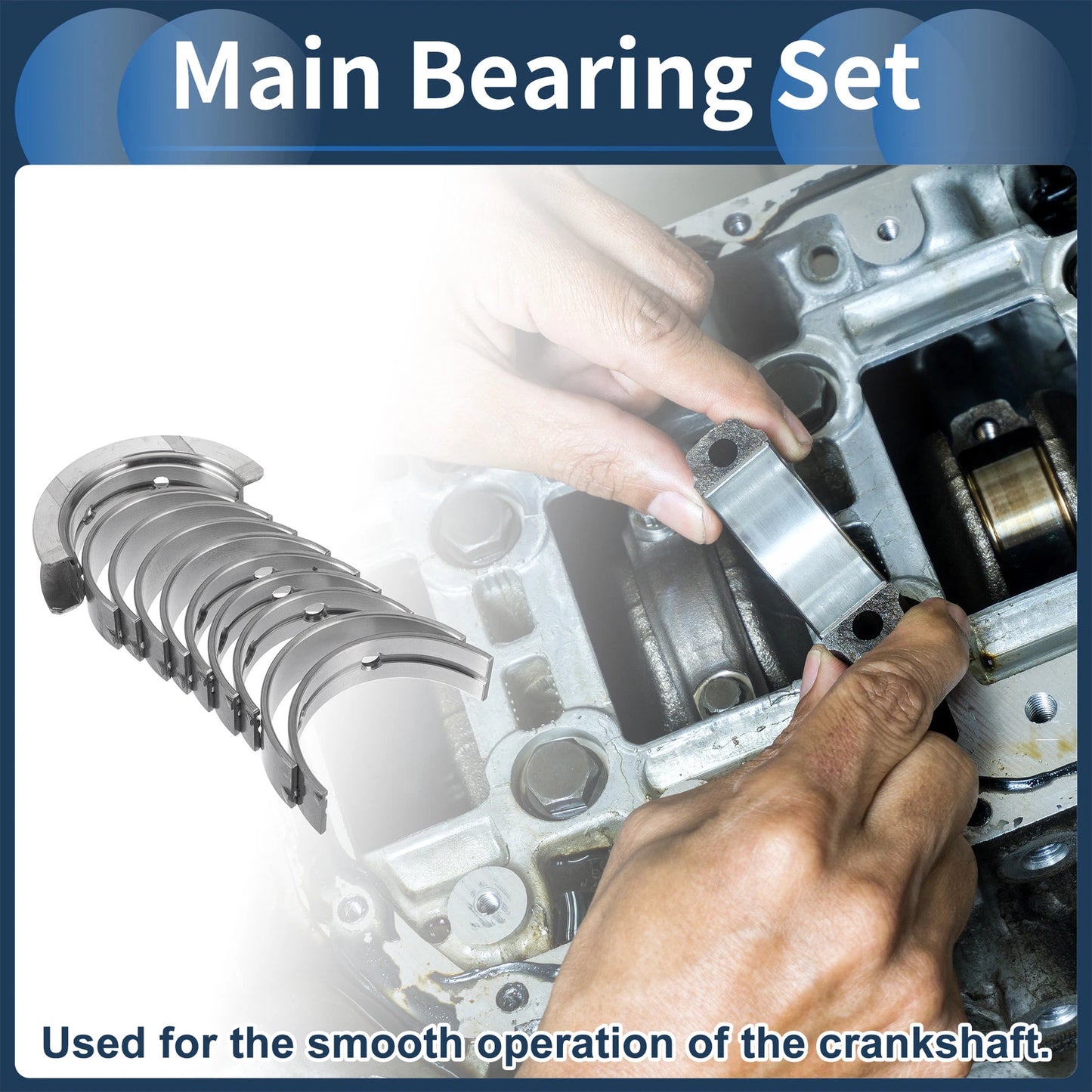 10 x Main Bearing Set for BMW 125i (2008-2013)