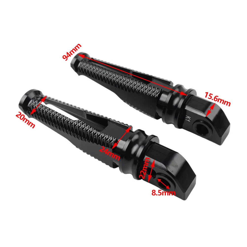 2 x Rear Passenger Foot Pegs for Triumph Daytona 675, 955i, Tiger 1050 (2006-2018)