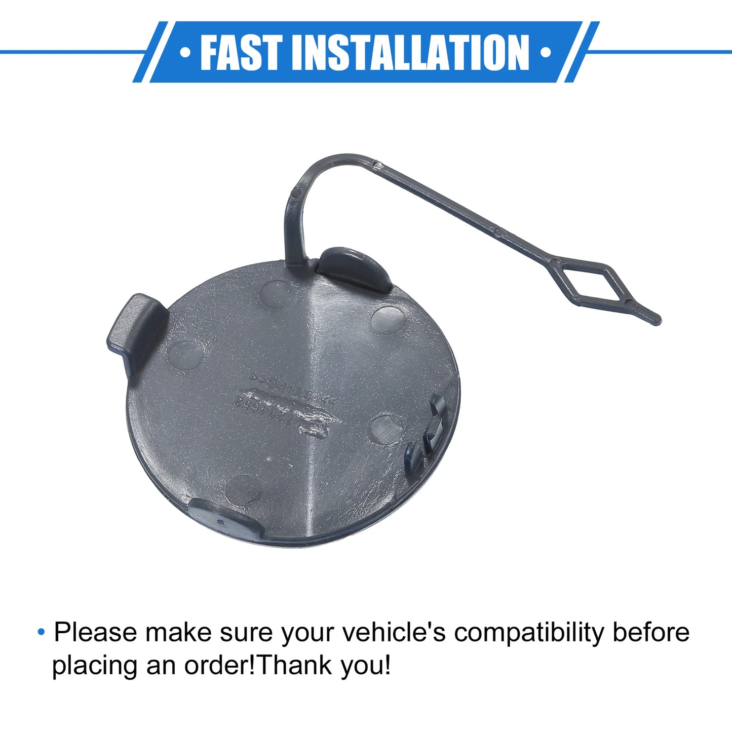 Tow Hook Eye Hole Cover Cap for BMW F32 F33 F40 (2012-2020) - Blue Front Right
