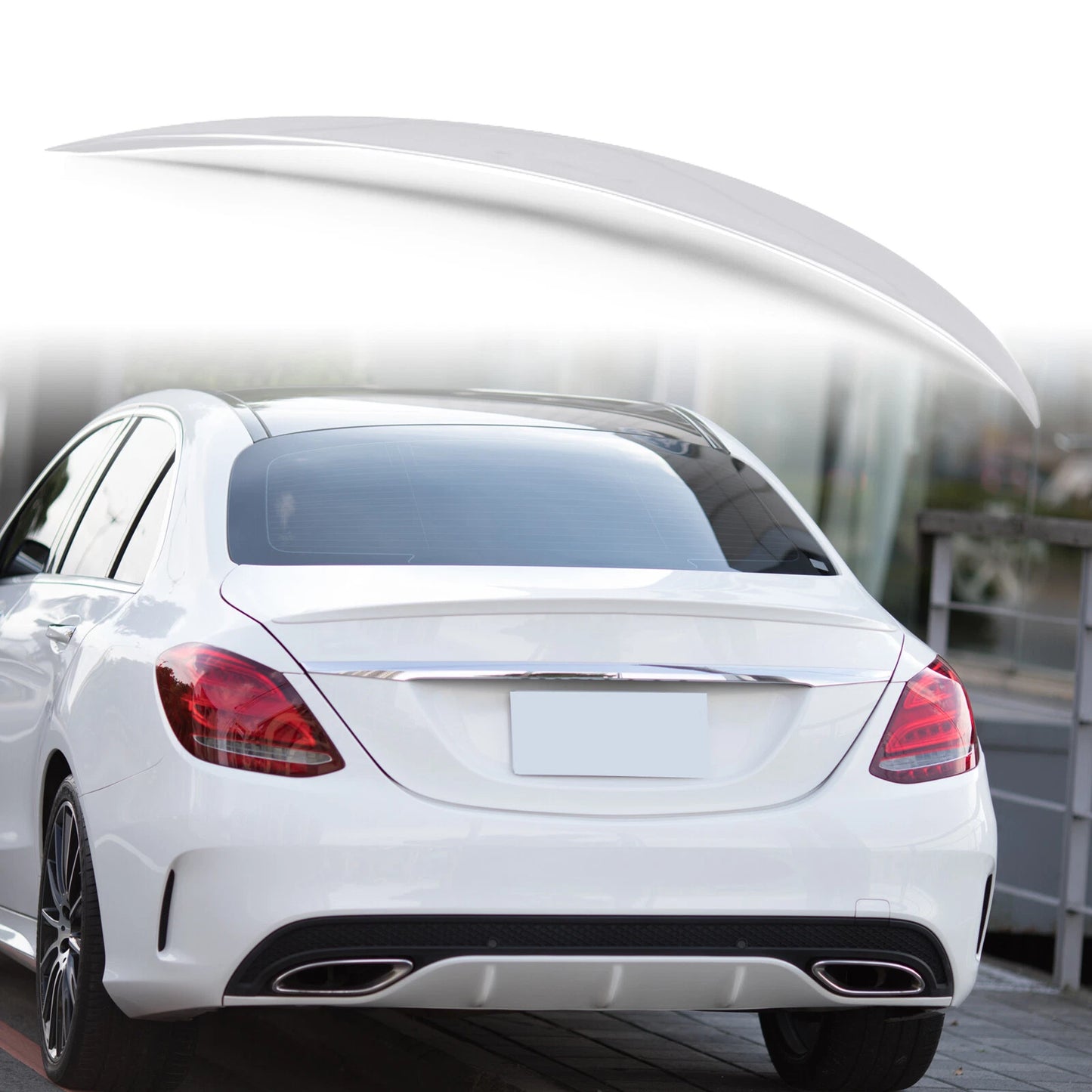 Rear Boot Spoiler for Mercedes Benz W205 (2015-2023)