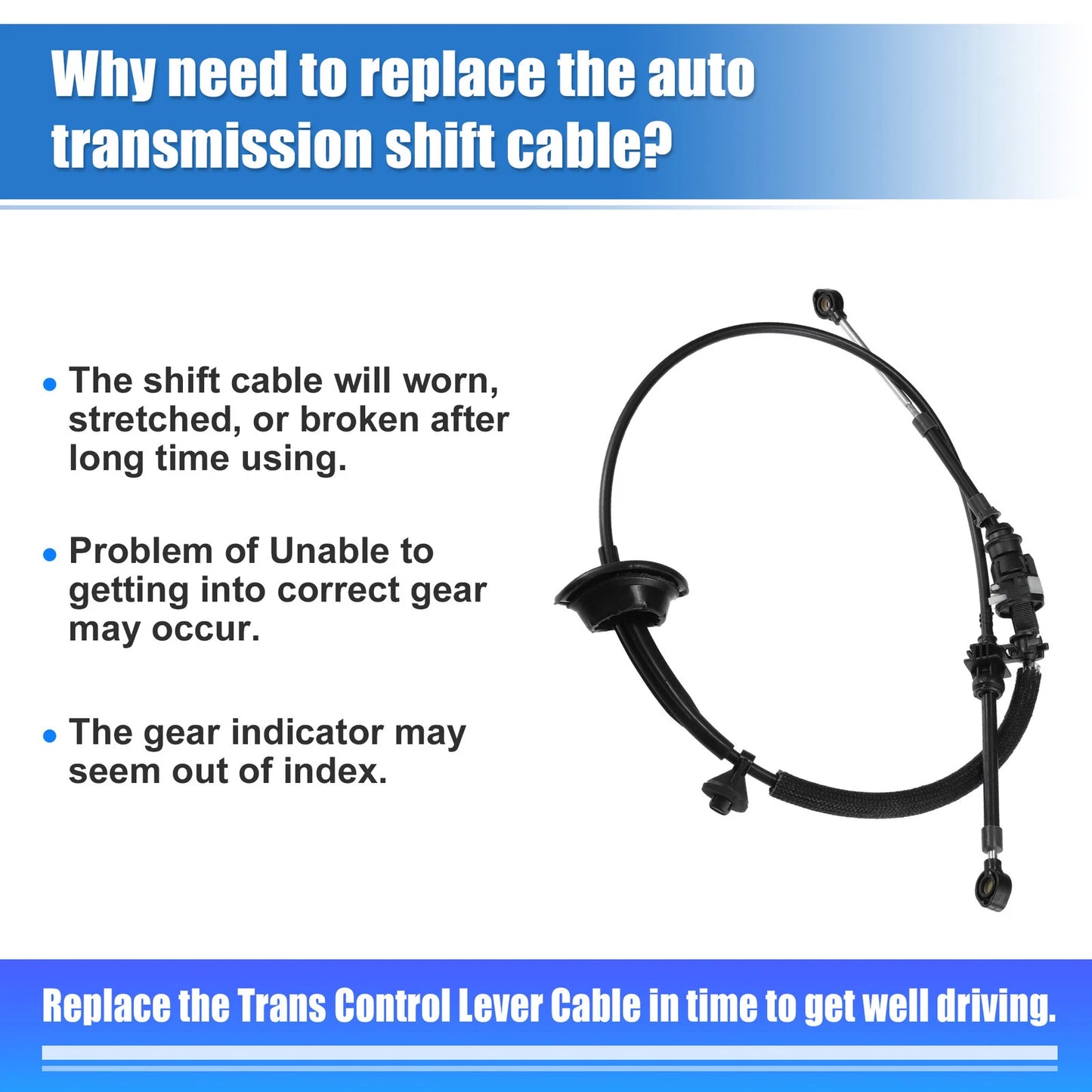 Auto Transmission Gear Shift Cable for Ford Explorer Sport (2001-2003)