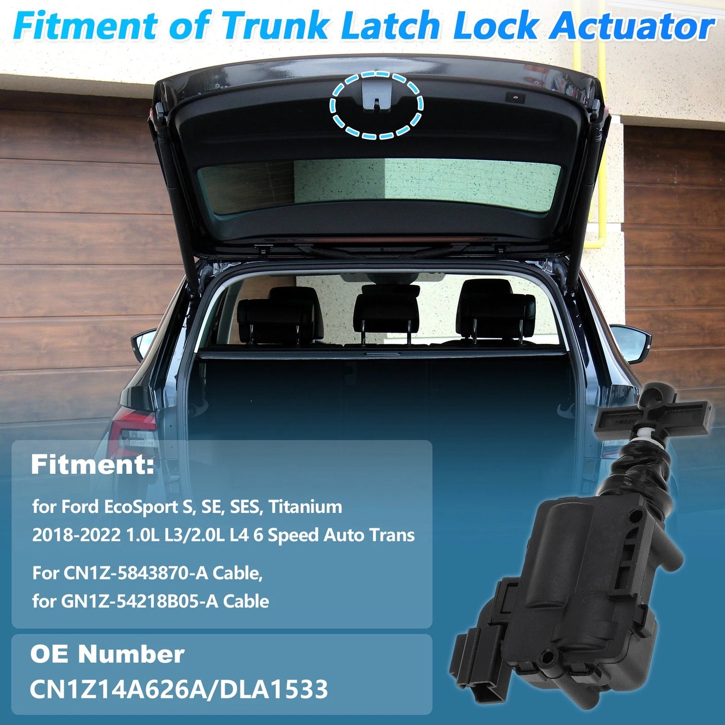 Trunk Latch Lock Actuator for Ford EcoSport (2018-2022)