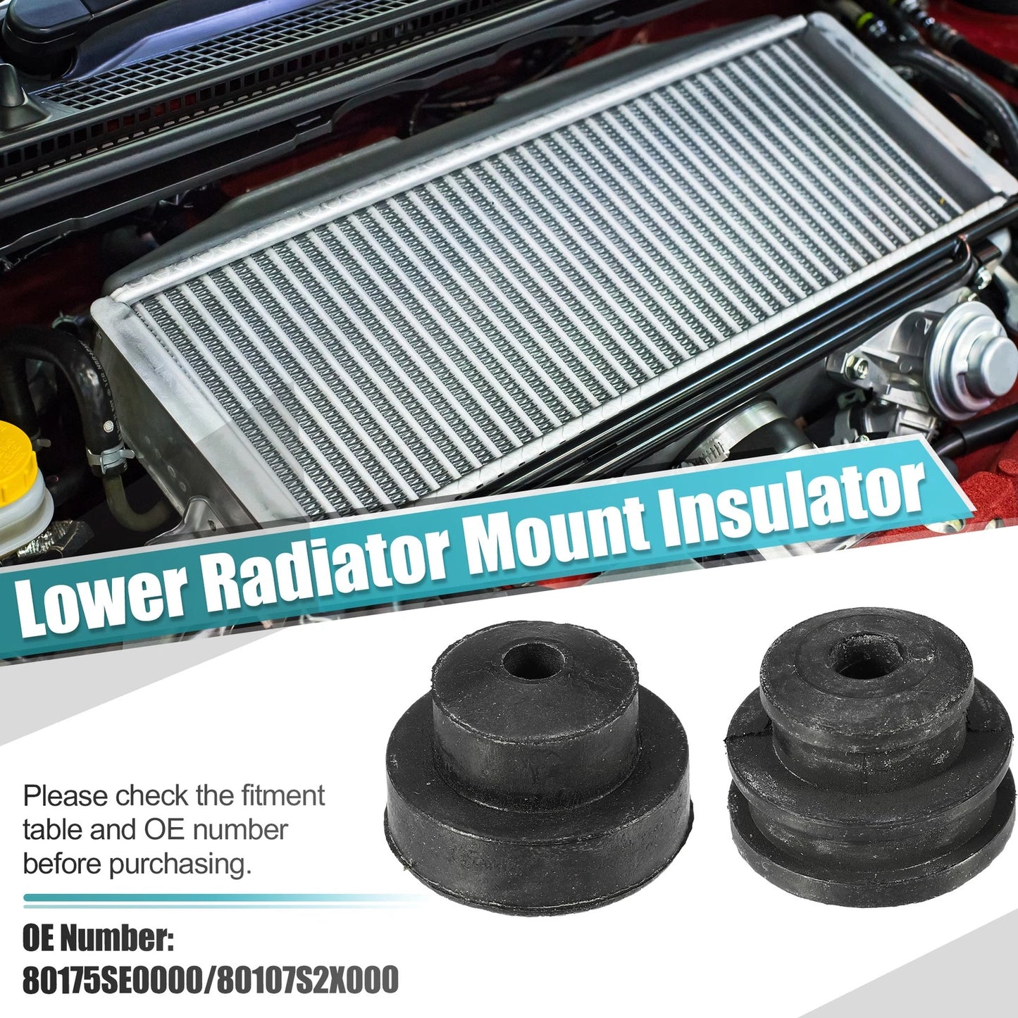 4 Pcs Rubber Pad Bushing for Honda