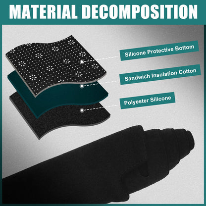 Dashboard Cover Black Polyester Non-slip Mat for Honda Fit (2020-2023)