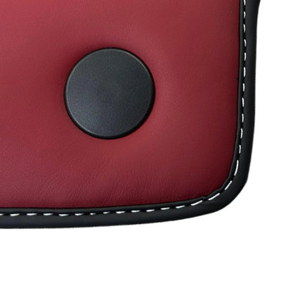 AutoWin Floor Mats for Ferrari F8 Tributo | Bordeaux Nappa Leather