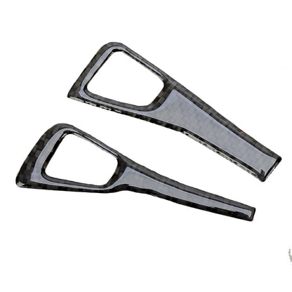 4x Carbon Fiber Window Lift Switch Button Covers for Tesla Model 3, Y