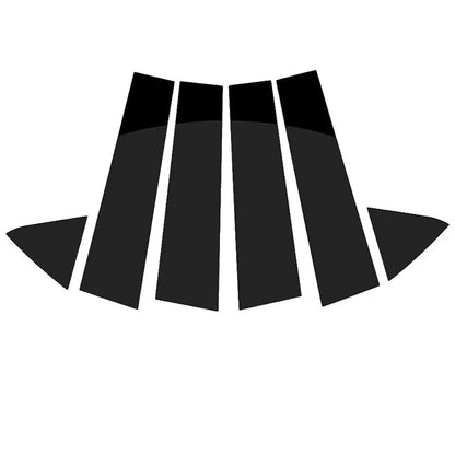 Gloss Black Pillar Posts 6 x Door Trim Covers for Dodge Charger (2006-2010)