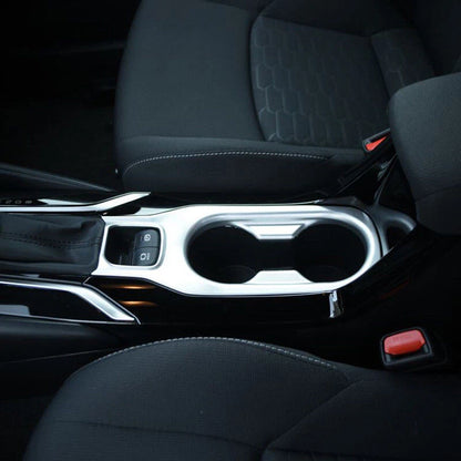 Front Water Cup Holder Cover Trim for 2019-2023 Toyota Corolla Hatchback Silver