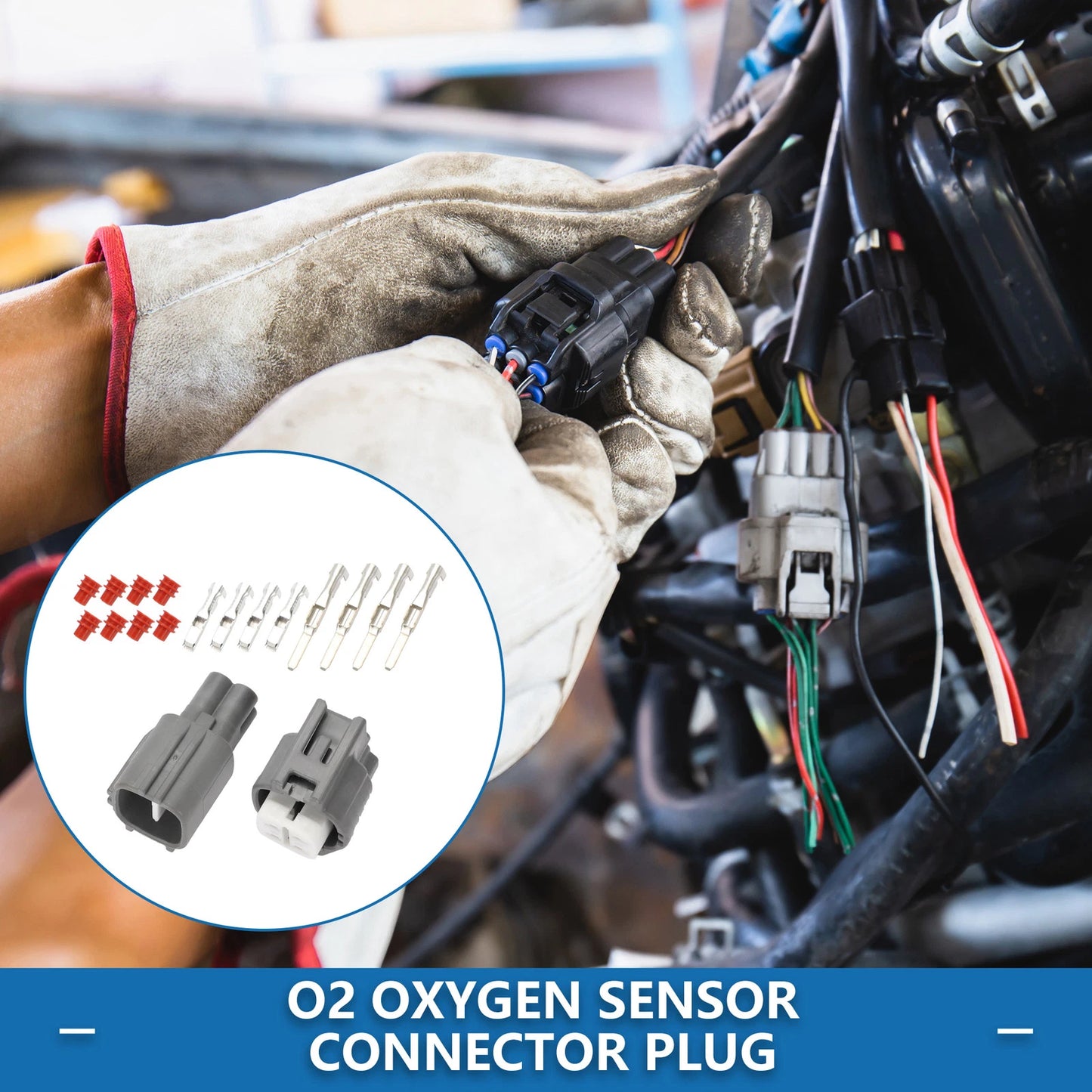 4 Pin O2 Oxygen Sensor Connector Plug for Toyota Lexus