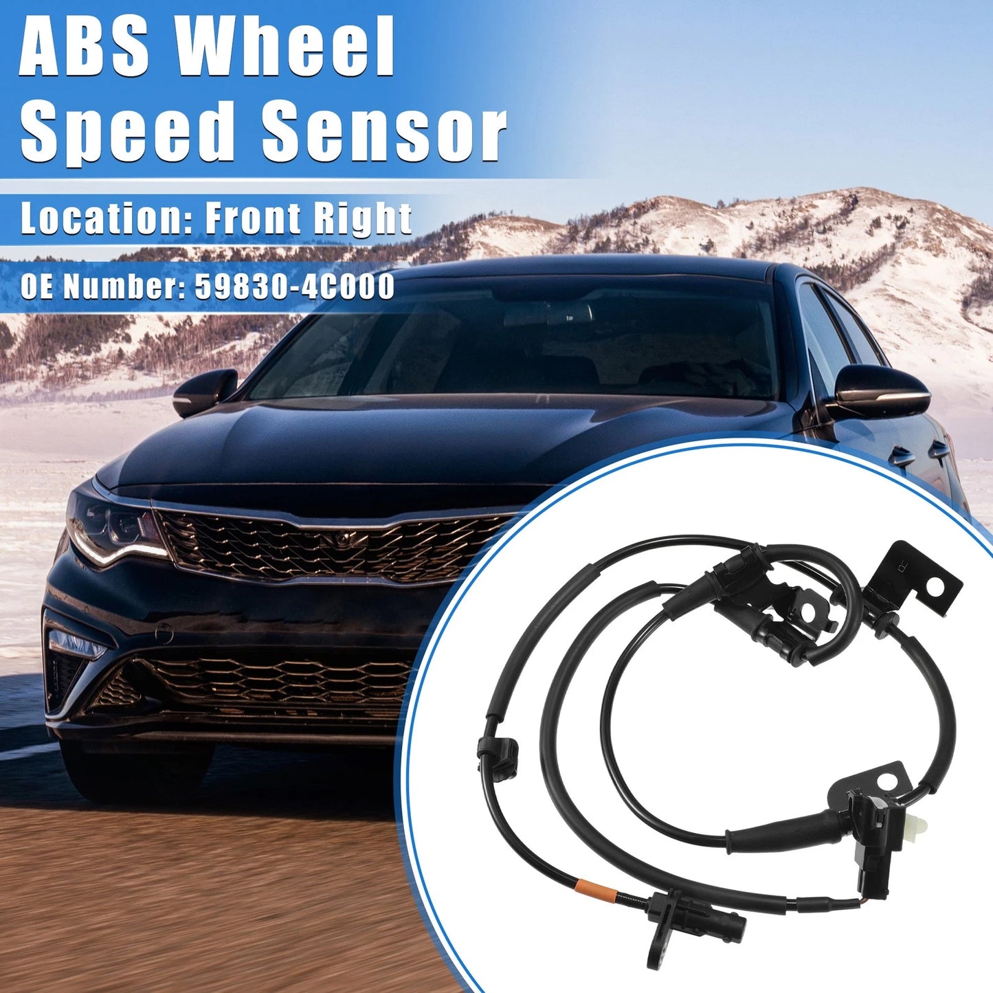 ABS Wheel Speed Sensor Front Right for Kia Optima (2012-2016)