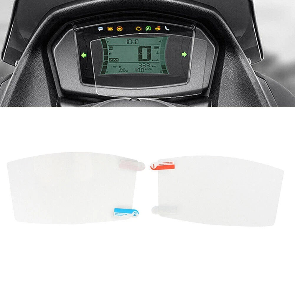 2 x Clear Dashboard Screen Protector Film for YAMAHA NMAX 155 (2020-2022)