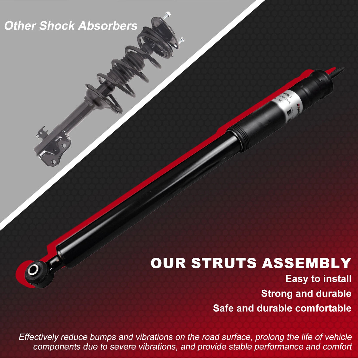 Rear Shock Absorbers Pair for Mercedes W203 S203 CL203 A209 C209 (2000-2010)