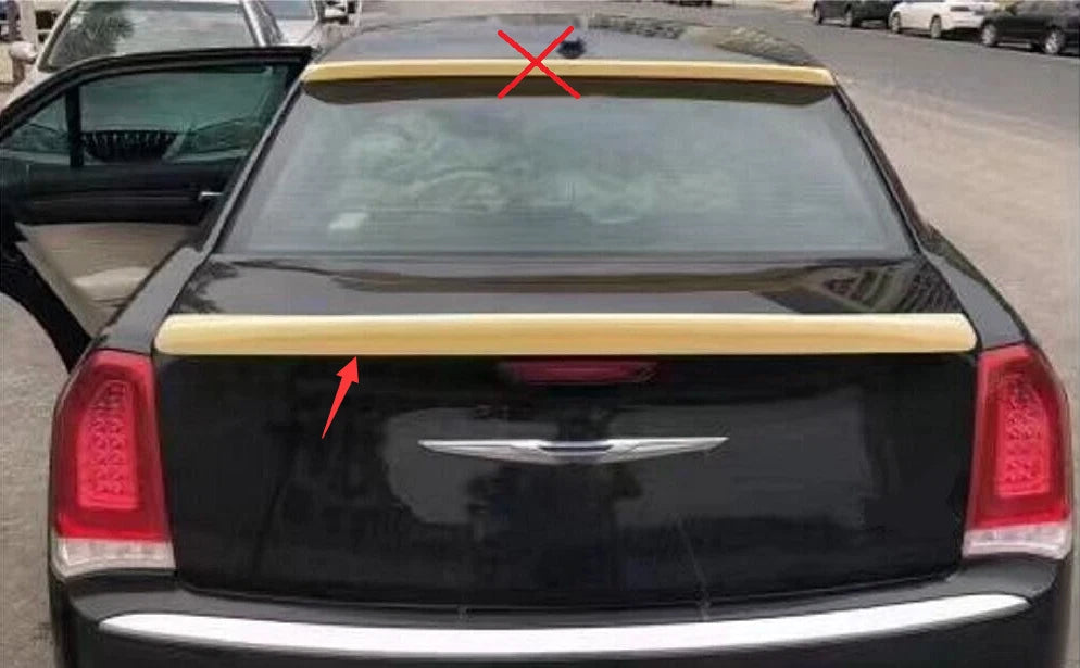 ABS Unpainted Rear Trunk Spoiler Wing for Chrysler 300 300C (2011-2022)