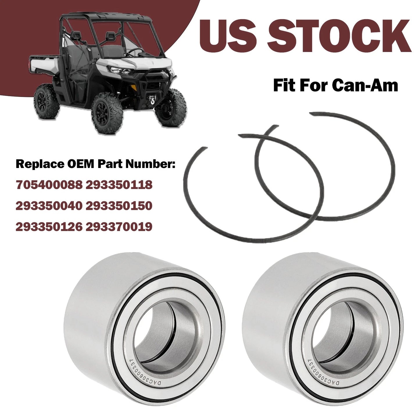 Rear Wheel Bearings for Can-Am Commander 800/800R/1000/1000R (2011-2020)