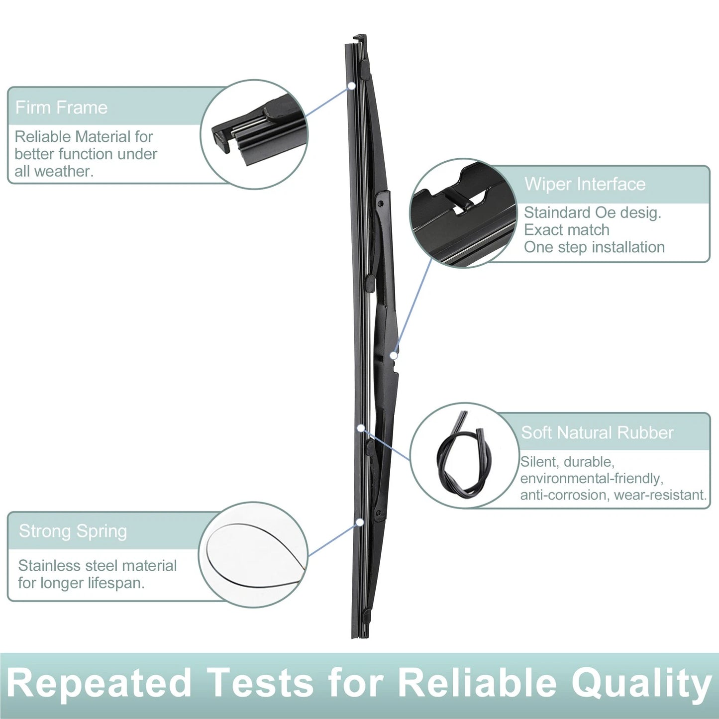 Rear Wiper Blade Arm Set for Volvo V40 (1996-2004)