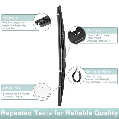 Rear Wiper Blade Arm Set for Volvo V40 (1996-2004)
