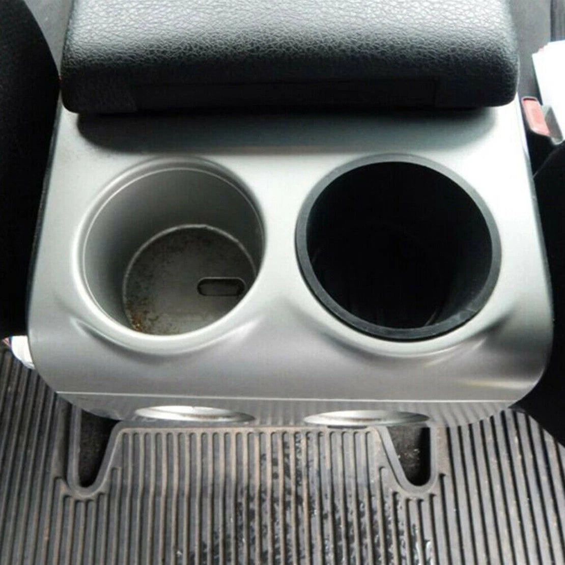2 x Center Console Cup Holder for Ford F150 (2009-2014) - Rubber Storage Compartment