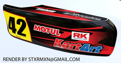 Custom KART ART Sticker Kit for CRG New Age 2 Thunder Style