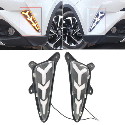 Dual Color LED Daytime Running Lights for 2016-2018 Toyota C-HR (2 x Lights)