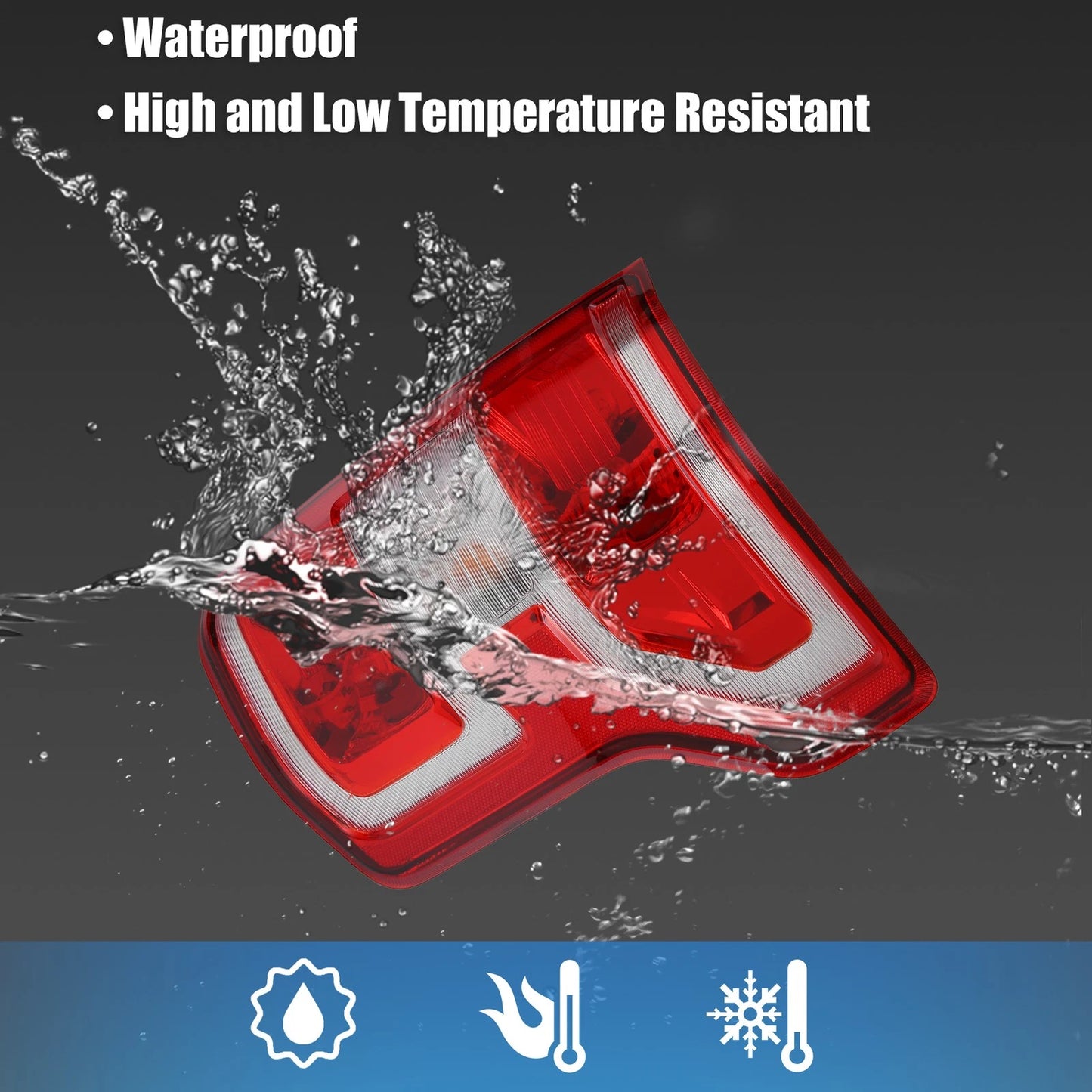 Right Car Tail Light Assembly for Ford F150 (2018-2020)