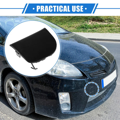 Front Right Tow Hook Cover for Toyota Prius XW30 (2012-2015) Black