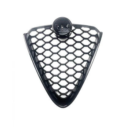 Gloss Black Front Grille for 2017-2022 Alfa Romeo Stelvio Bumper Upper Grill
