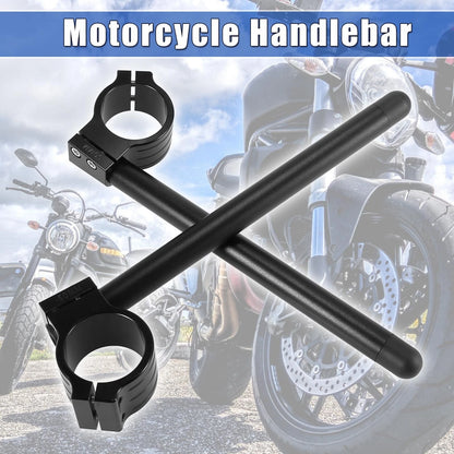 1 Pair 50mm Motorcycle Clip Ons Handle Grips for Yamaha Racing Black