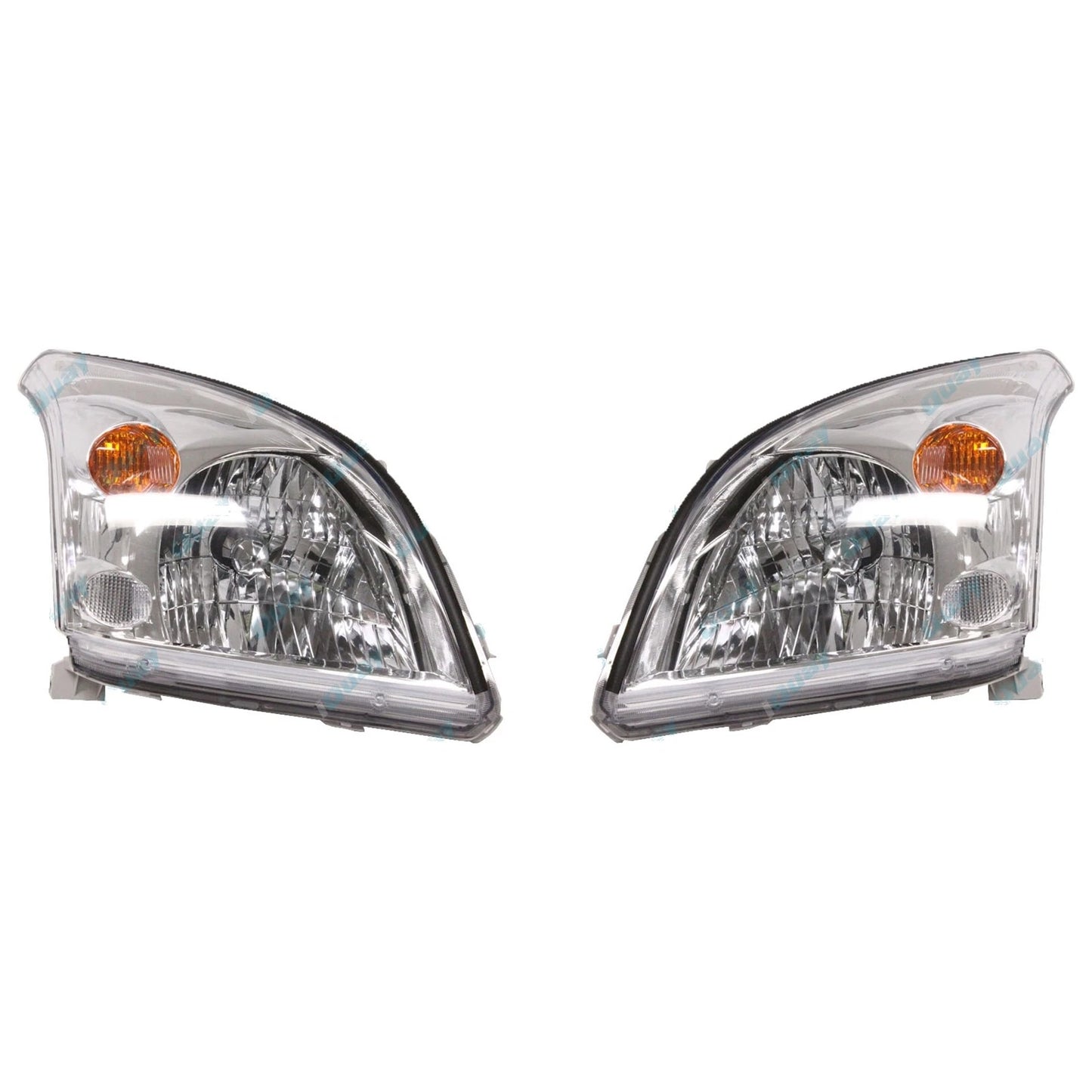 Chrome Headlights for Toyota Prado GRJ120 KDJ120 KZJ120 2003~2009 Pair