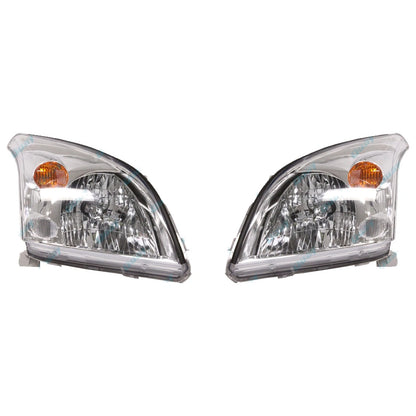 Chrome Headlights for Toyota Prado GRJ120 KDJ120 KZJ120 2003~2009 Pair