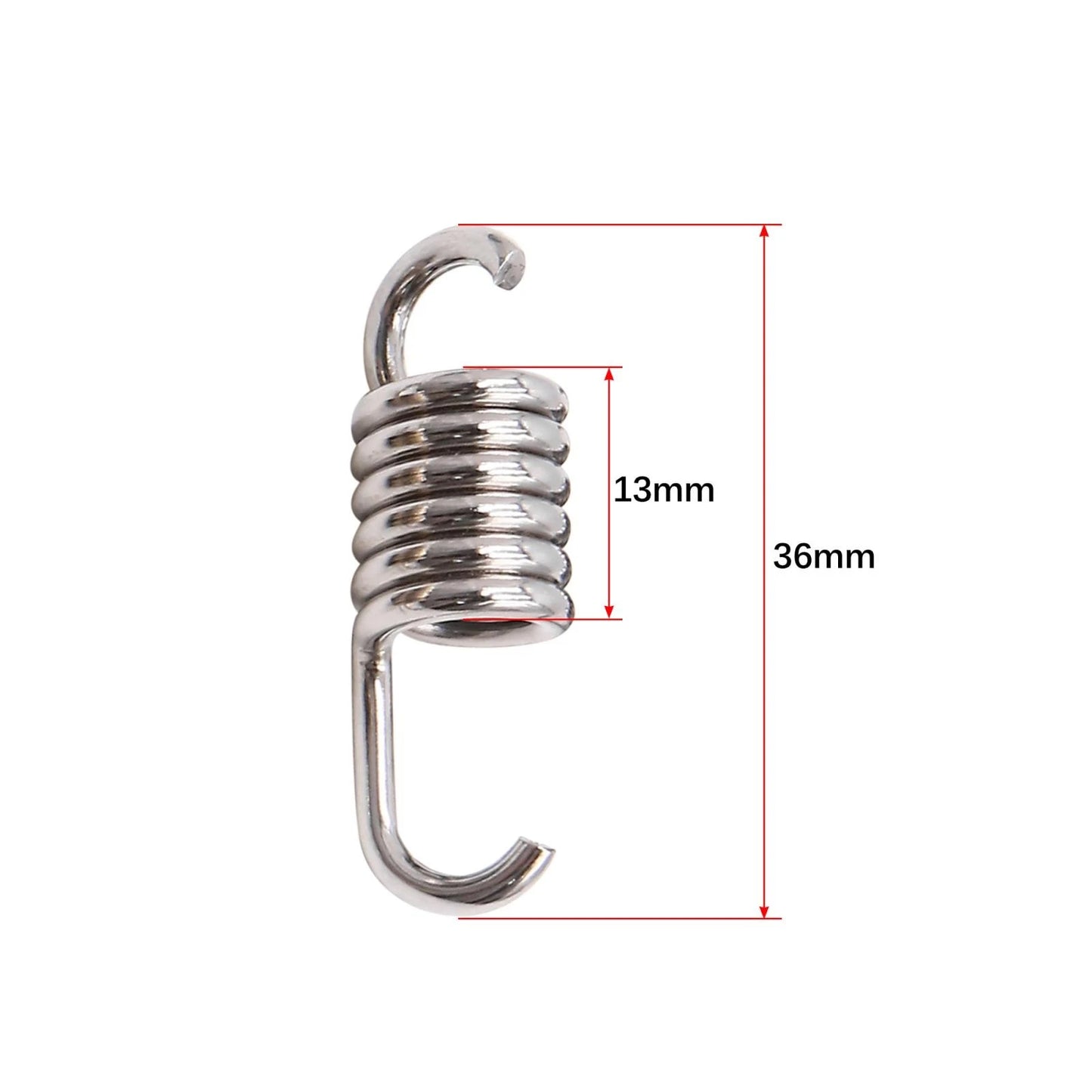3pcs/Silver Tone Scooter Motorcycle Exhaust Muffler Pipe Swivel Spring for GY6
