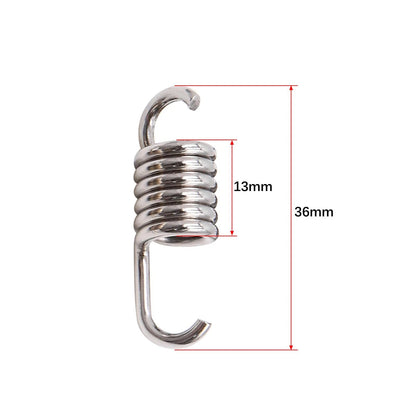3pcs/Silver Tone Scooter Motorcycle Exhaust Muffler Pipe Swivel Spring for GY6
