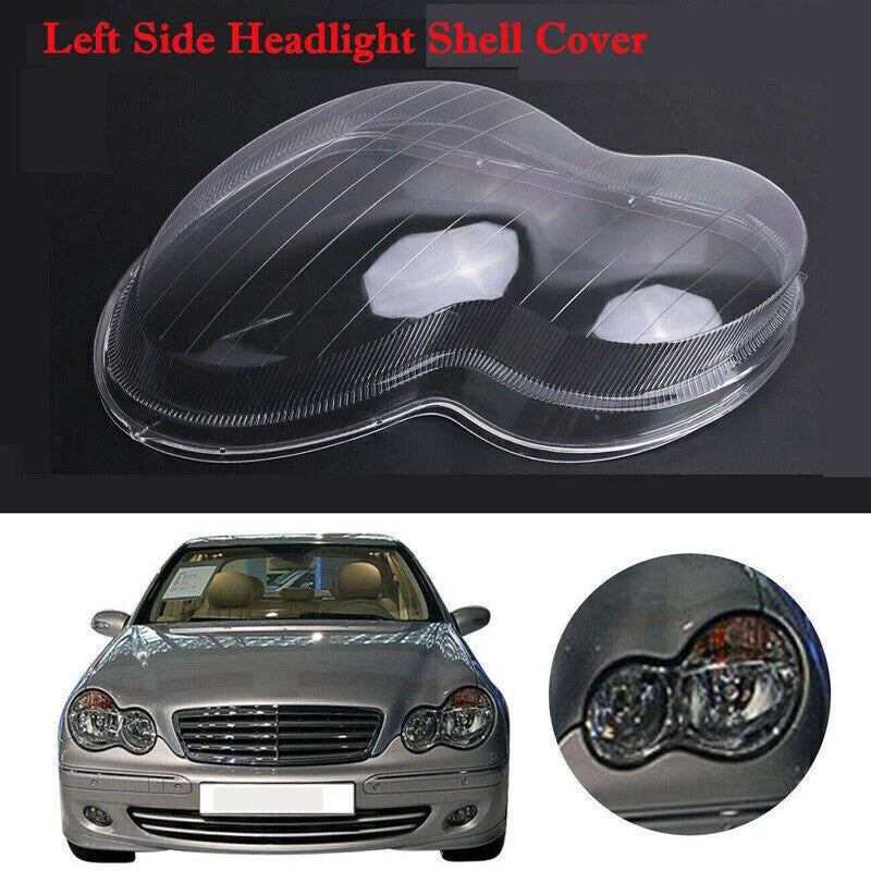 Left Driver Headlight Clear Lens Cover for Mercedes Benz (2001-2007)