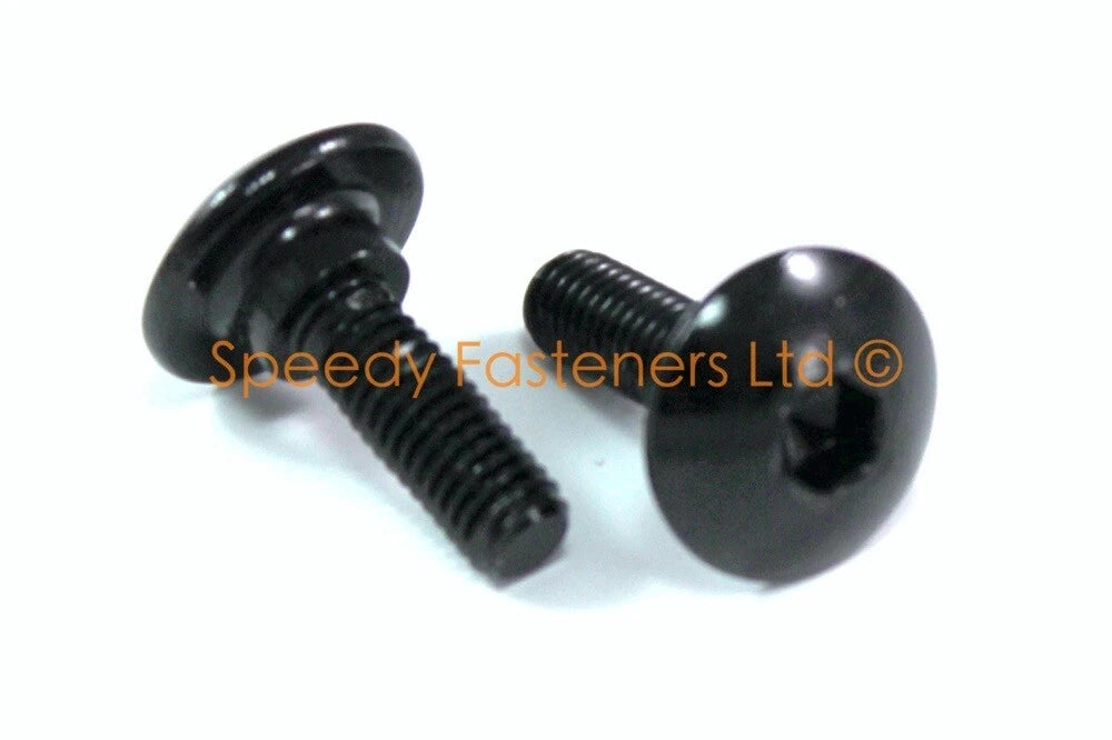 Bolt / 2x / Black Aluminium Fairing Bolt m5 x 16mm +3mm Shoulder Screw for Motorcycle