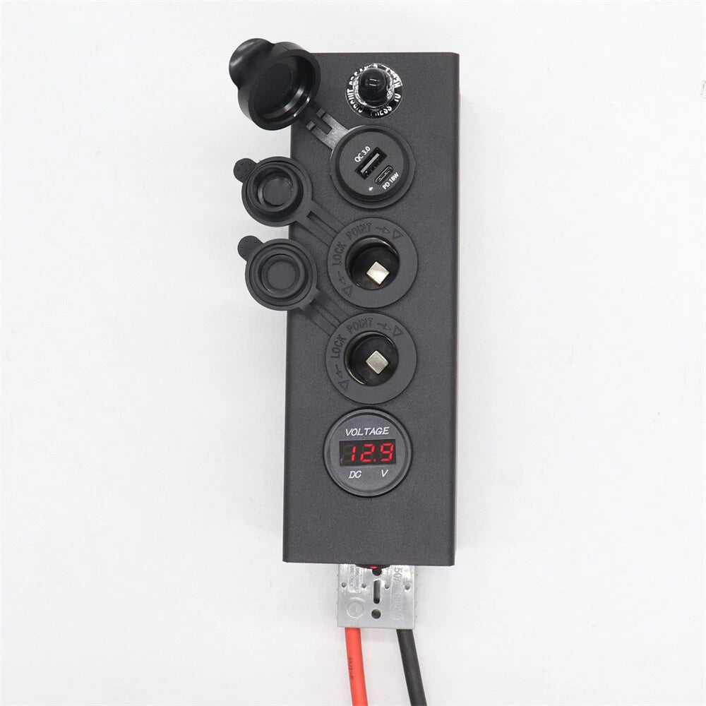 12/24V Control Box USB Type C Anderson Plug Connector for RV Camper