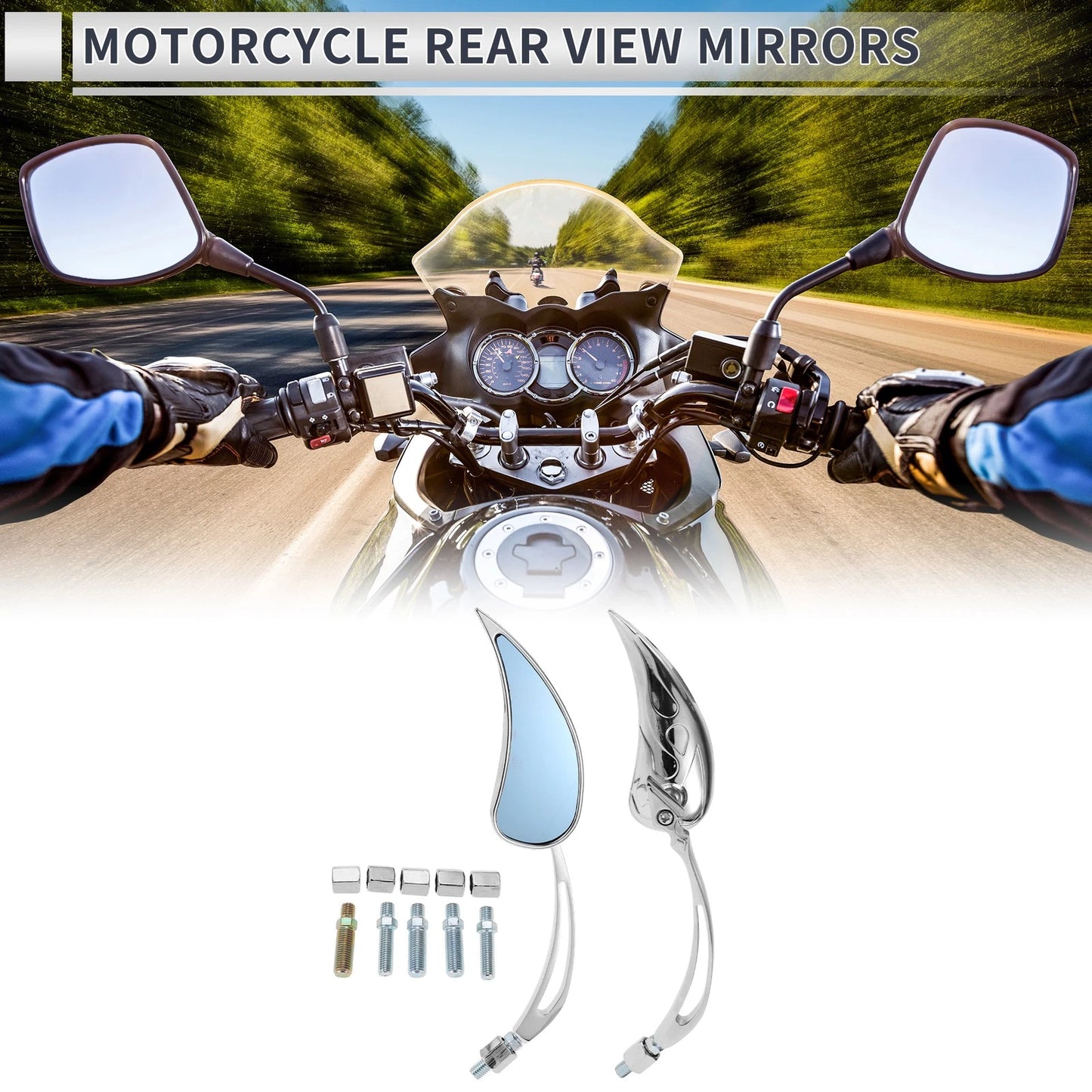 M8/M10 2 x Rear View Mirrors for M8/M10