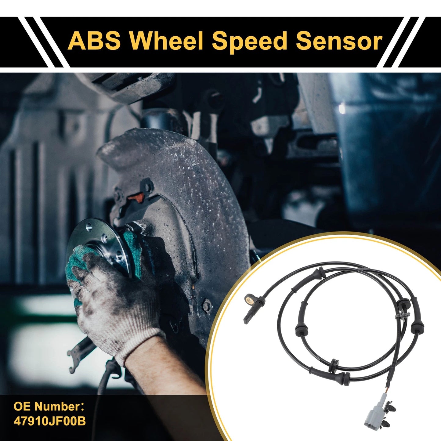 ABS Wheel Speed Sensor Front Left Replacement for Infiniti Fx35