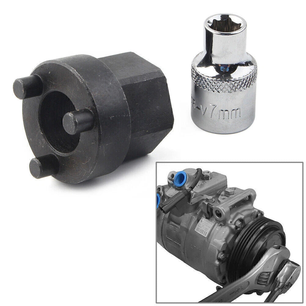 Metal A/C Compressor Clutch HUB Remover Tool for Fit 5SEL12C, 6SEL14C, 6SEL16C, 6SEU14C
