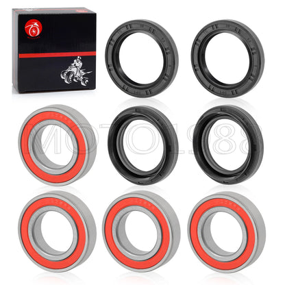 2 x Front Wheel Bearing Seal Kit for Yamaha Rhino 450/660/700 YXR (2004–2013)