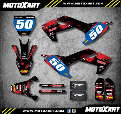 Custom Graphics Kit BARBED STYLE for Husqvarna TC 50 (2017-2023)