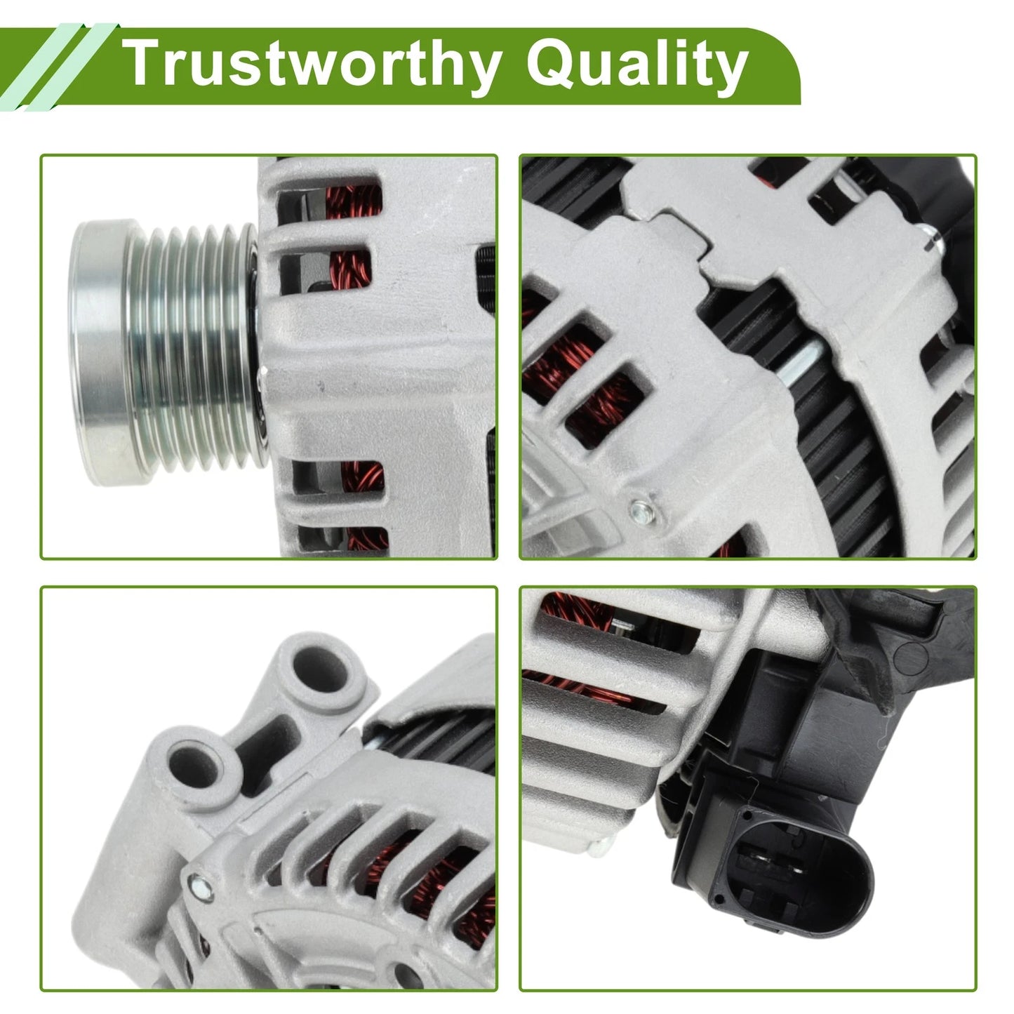 180A 12V High Output Automotive Alternator 1x for BMW 328i (2009)