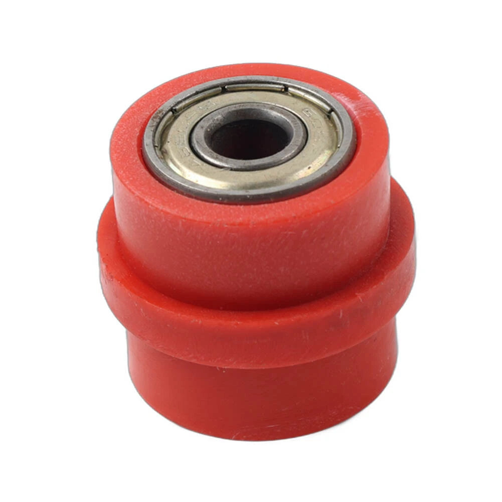 8MM Drive Chain Pulley Tensioner Wheel Guide for Street Bike Red