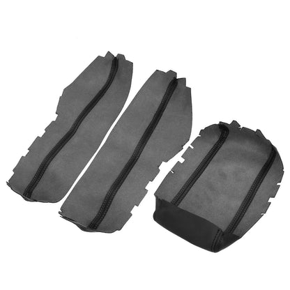 3 Pcs Armrest Covers for Honda Civic 10th Gen 2016-2020 Black with Line