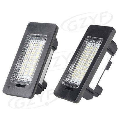 LED License Plate Lights Clear Lens for BMW E82 E90 F10 F25 (2007-2017)