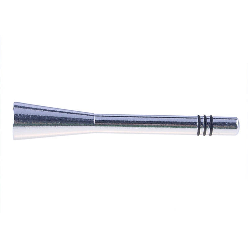 Universal Chrome 8CM Short Stubby Antenna for Car AM/FM Radio Mast