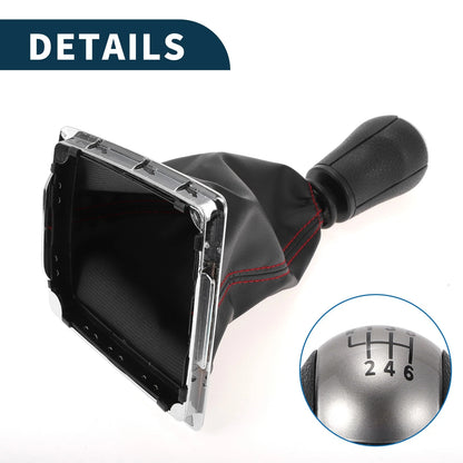 6 Speed Manual Gear Shift Knob & Cover for Ford Focus MK2 (2004-2008)